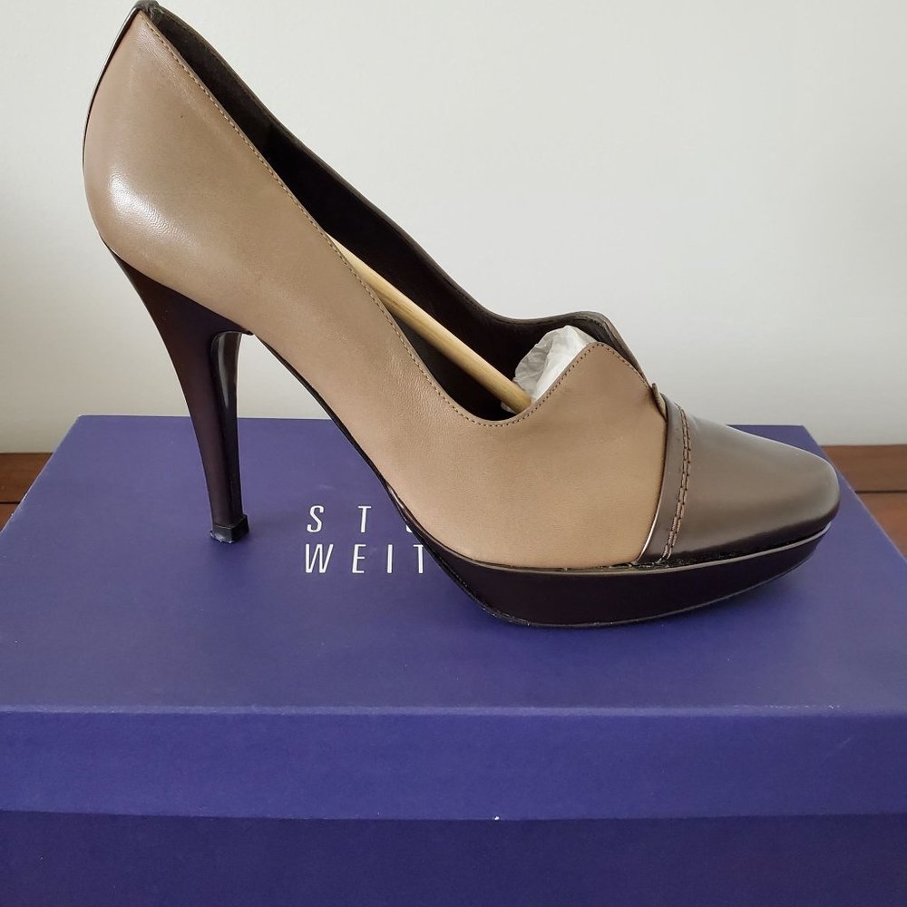 Stuart Weitzman leather heel